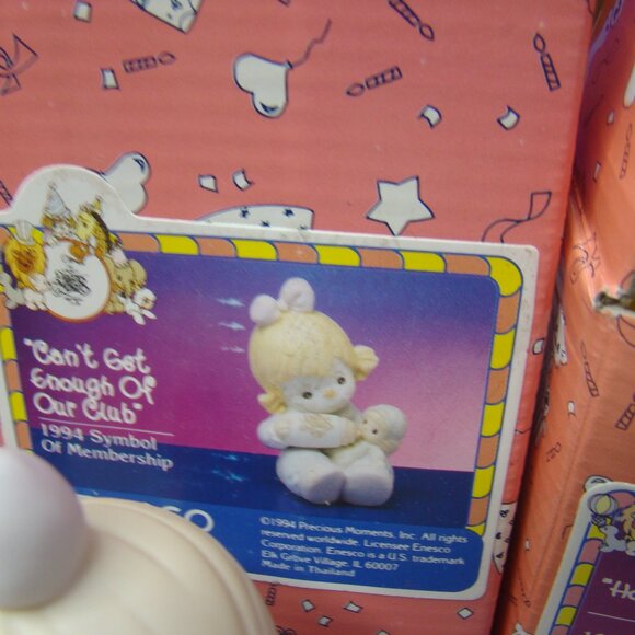 LOT of 3 pcs Precious moments, 1993-1997 in box membership items - Picture 7 of 16